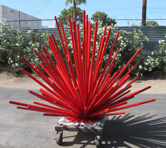 Giant Street Urchin, a contemporary art sculpture commission by Kevin Caron