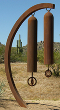 TwinTones, a sculptural windchime by Kevin Caron