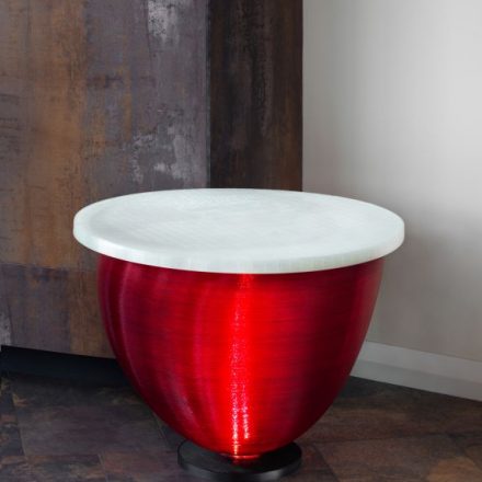 Red Moon Slice End Table