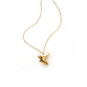 Mobius Necklace, brass