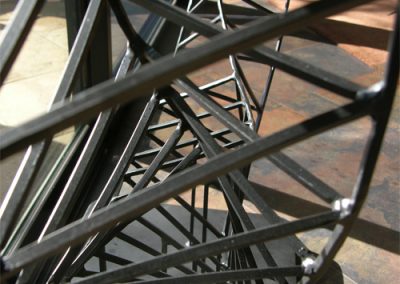 Skeletorus, a contemporary steel sculpture by Phoenix artist Kevin Caron.