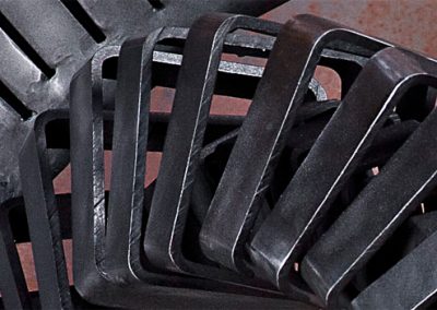 Sprung, a contemporary steel sculpture by Phoenix artist Kevin Caron.