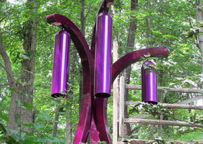 Violeta Canto, a steel sound sculpture by Phoenix artist Kevin Caron.