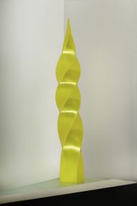 Lemon Twist, a 3D printed fine art sculpture by Phoenix artist Kevin Caron.
