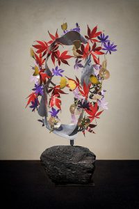 Autumn Mobius, a kinetic botanical sculpture - Kevin Caron