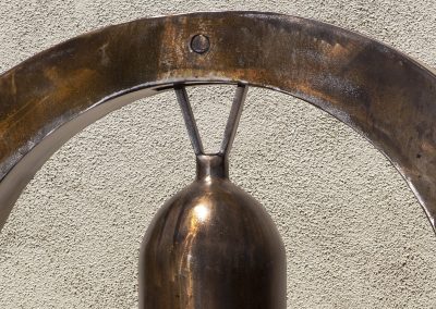 Belfry, steel sound sculpture designed by Kevin Caron - Kevin Caron