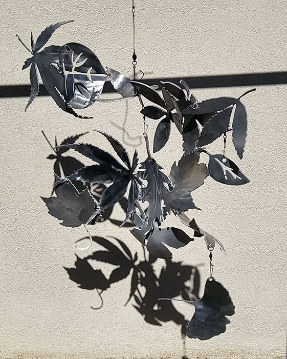 as-yet-untitled leaf mobiles
