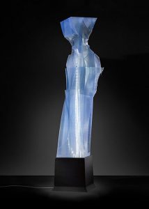Ice Queen, a 3D printed, lighted fine art sculpture - Kevin Caron