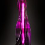 Wormwood Dark, a purple lighted 3D printed contemporary sculpture - Kevin Caron