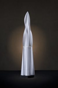 Debutante, a nearly 6-foot-tall translucent indoor or outdoor sculpture - Kevin Caron
