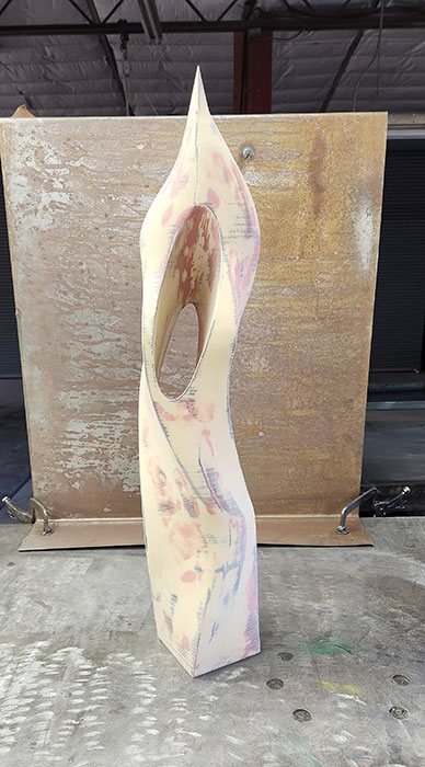 Eyelet, a contemporary sculpture in process - Kevin Caron