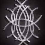 Monogram, a unique hanging translucent 3D-printed sculpture - Kevin Caron