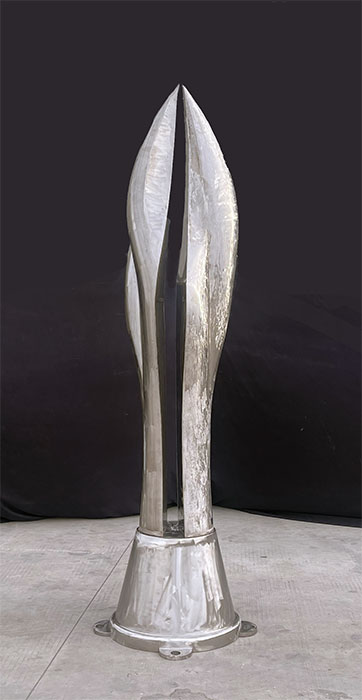 As-yet-untitled steel sculpture